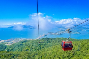 역시 여름 피서는 산과 한려수도 바다가 조화를 이룬 사천!!!